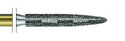 Strukturovaný diamant plamen D19mm 012, S6863