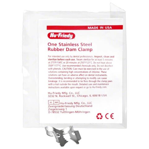 Rubber Dam spona 13A-G left UK molar