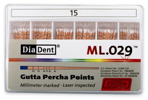 Guttaperčové čepy DiaDent 2%