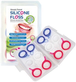 Silicone Floss - dentální nit, 12ks