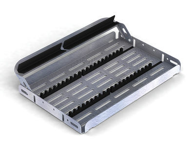 Nerezová kazeta EASY TRAY 28x18x2,5cm, černá