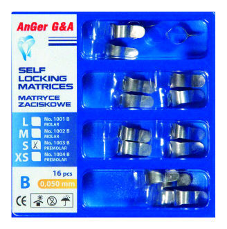 Self-Locking polyesterové matrice Premolar 0,05mm