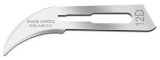 Skalpelové čepelky Swann Morton č.12D