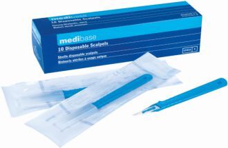 Skalpelové čepelky Medibase s držátkem č.15