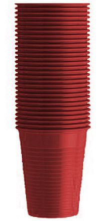 Kelímky plastové (180ml), bordó 100ks
