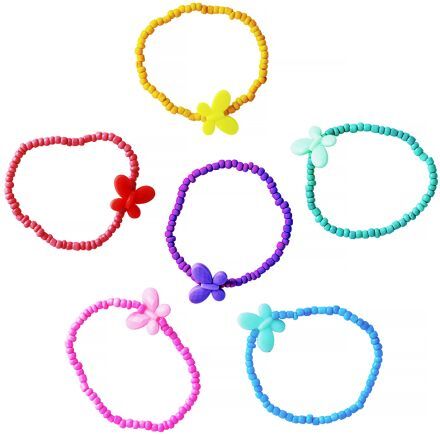 Perličkové náramky, 48ks