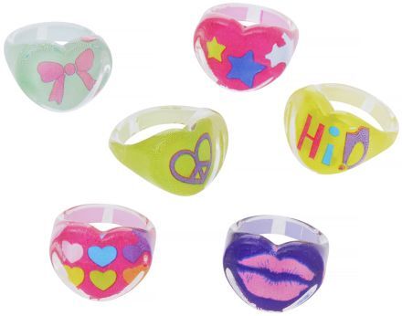 Party prstýnky, 100ks