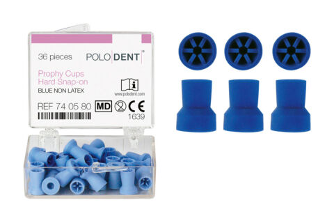 POLODENT bezlatexové Snap-On modré, tvrdé